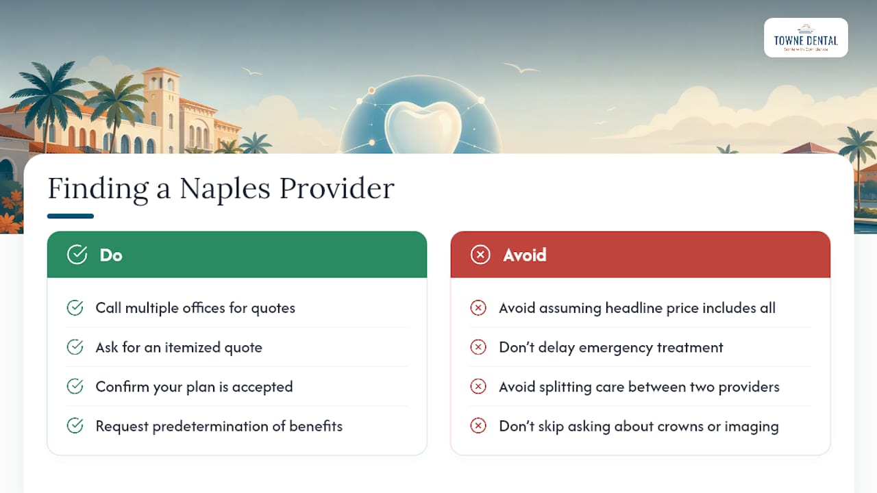 Finding a Naples Provider for Root Canal Treatment — overview diagram