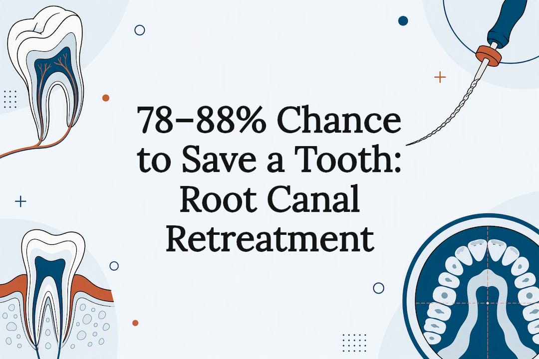 Decorative root canal retreatment title card
