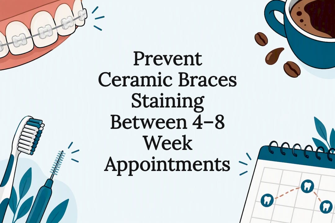 Ceramic braces staining prevention title card