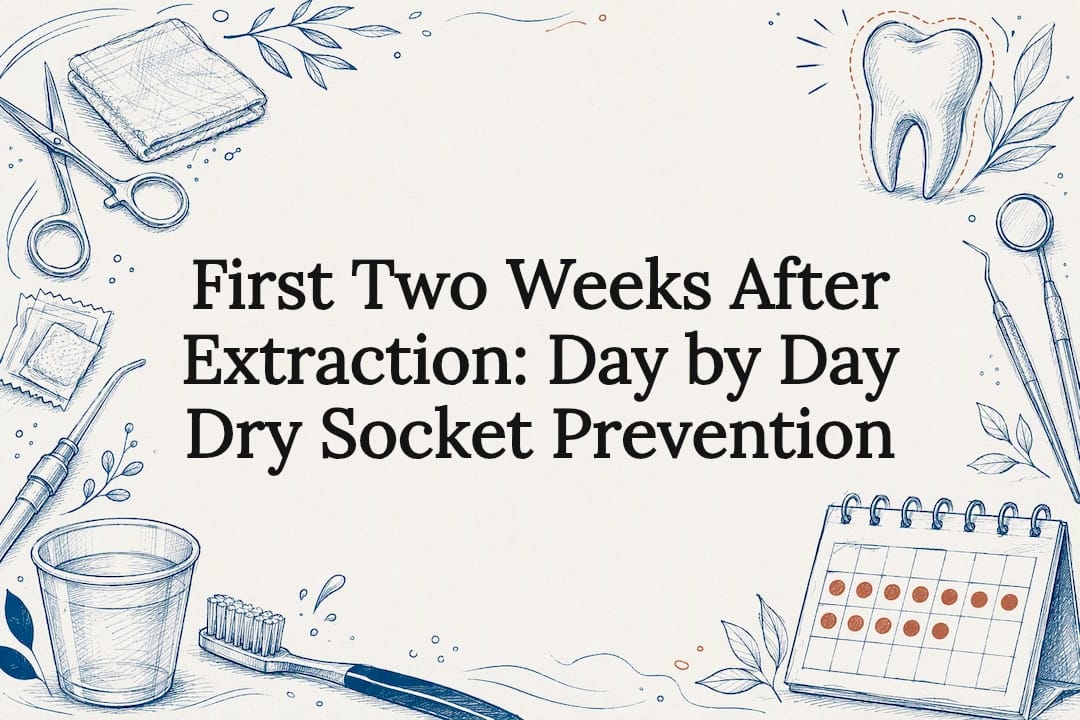 Dry socket prevention title card illustration