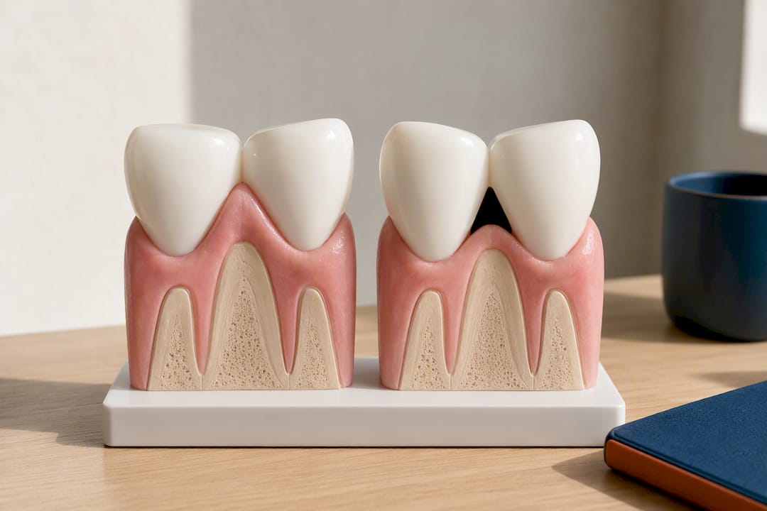 Interdental papilla and open embrasure anatomy