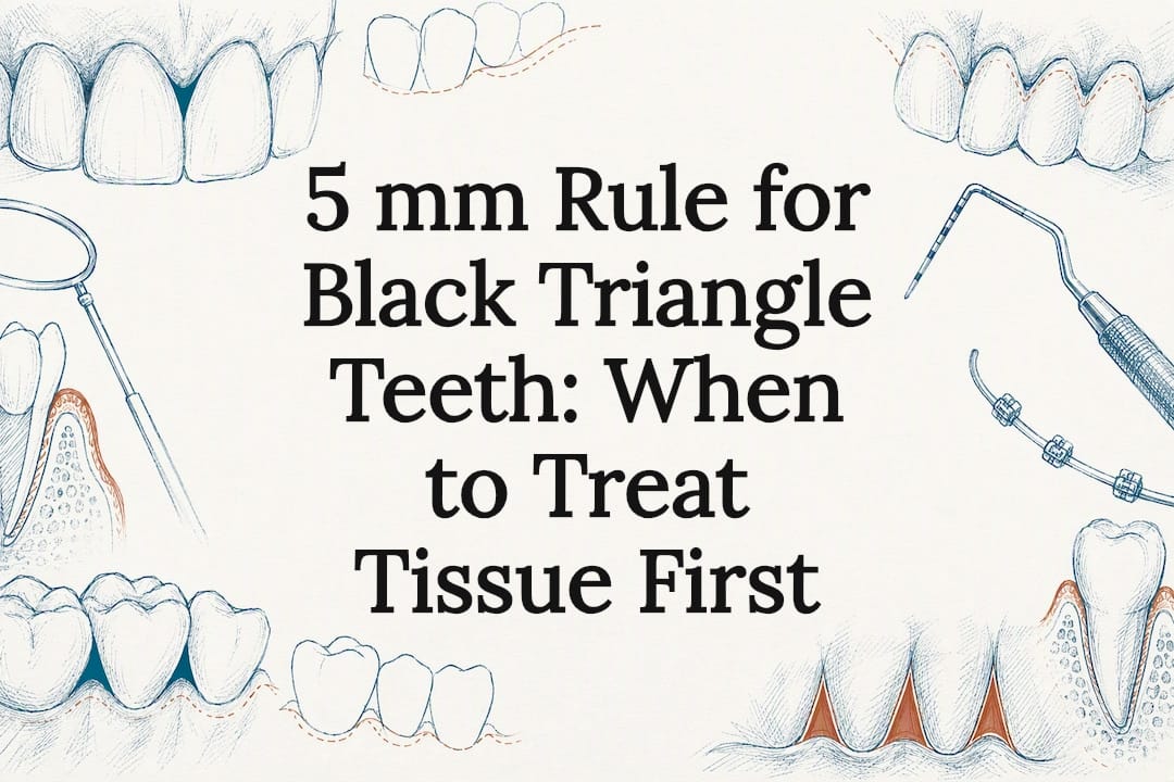 Black triangle teeth title card illustration