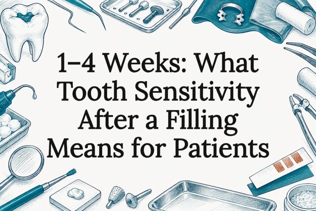 Hand-drawn tooth sensitivity title card