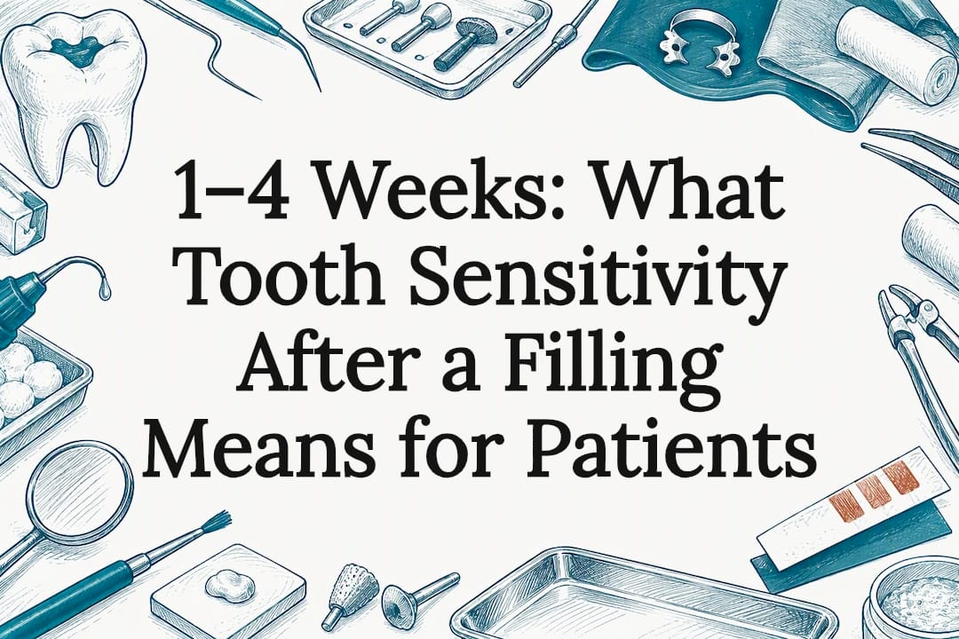Hand-drawn tooth sensitivity title card